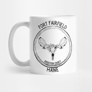 Fort Fairfield Maine Moose Skull Mug